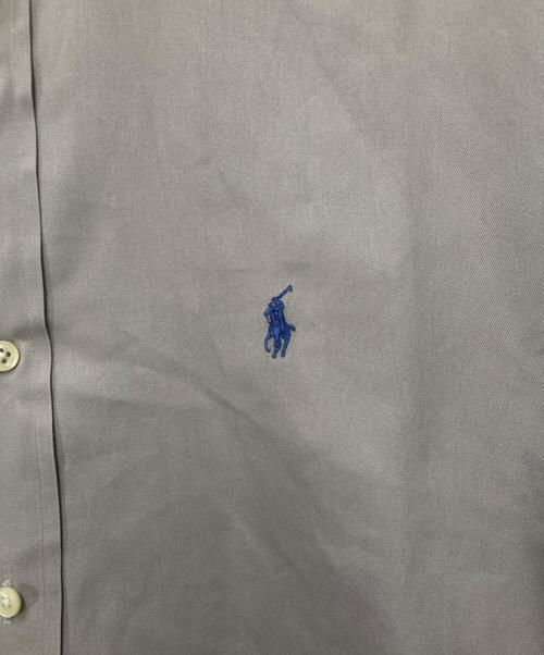 POLO RALPH LAUREN（ポロ・ラルフローレン）POLO RALPH LAUREN (ポロ・ラルフローレン) ポニー刺繍ボタンダウンシャツ グレー サイズ:Ｍの古着・服飾アイテム