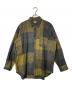 COMME des GARCONS HOMME（コムデギャルソン オム）の古着「チェックウールシャツ」｜イエロー×グレー