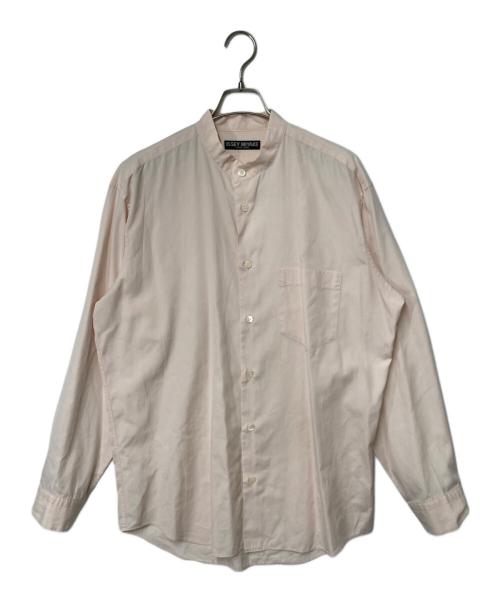 ISSEY MIYAKE（イッセイミヤケ）ISSEY MIYAKE (イッセイミヤケ) バンドカラーシャツ ピンク サイズ:Freeの古着・服飾アイテム