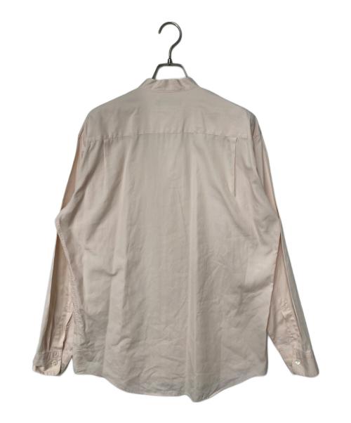 ISSEY MIYAKE（イッセイミヤケ）ISSEY MIYAKE (イッセイミヤケ) バンドカラーシャツ ピンク サイズ:Freeの古着・服飾アイテム