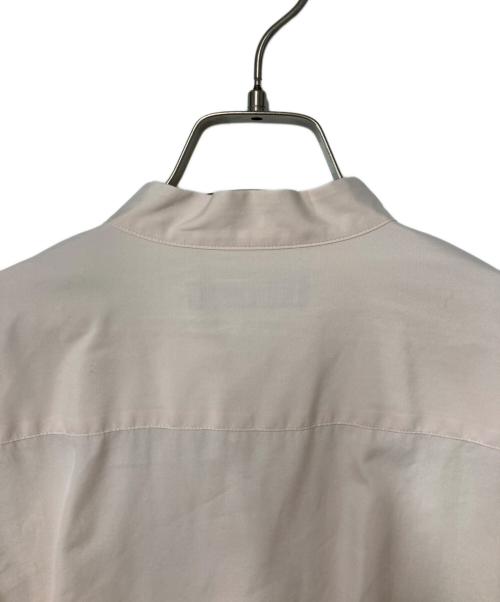 ISSEY MIYAKE（イッセイミヤケ）ISSEY MIYAKE (イッセイミヤケ) バンドカラーシャツ ピンク サイズ:Freeの古着・服飾アイテム