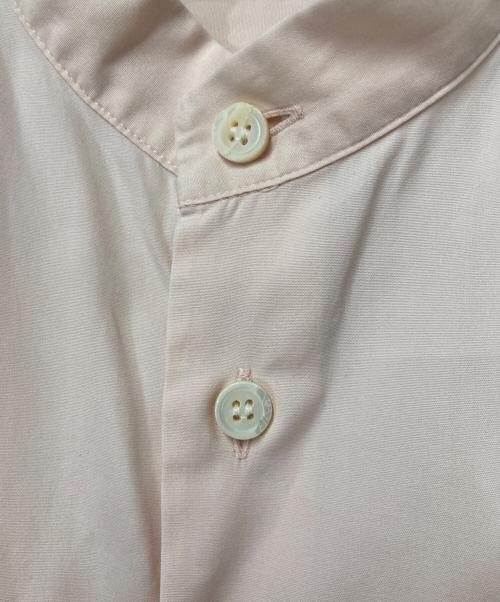 ISSEY MIYAKE（イッセイミヤケ）ISSEY MIYAKE (イッセイミヤケ) バンドカラーシャツ ピンク サイズ:Freeの古着・服飾アイテム