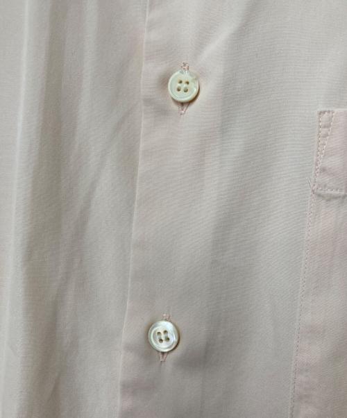 ISSEY MIYAKE（イッセイミヤケ）ISSEY MIYAKE (イッセイミヤケ) バンドカラーシャツ ピンク サイズ:Freeの古着・服飾アイテム
