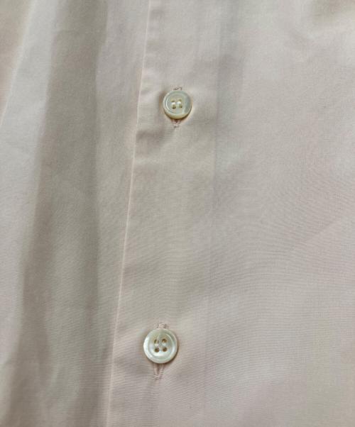 ISSEY MIYAKE（イッセイミヤケ）ISSEY MIYAKE (イッセイミヤケ) バンドカラーシャツ ピンク サイズ:Freeの古着・服飾アイテム