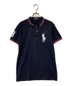 POLO JEANSポロジーンズ）の古着「ビッグポニーポロシャツ」｜ネイビー