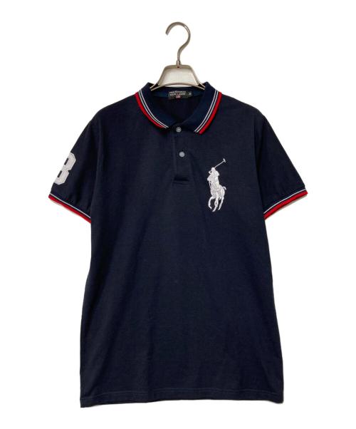 POLO JEANS（ポロジーンズ）POLO JEANS (ポロジーンズ) ビッグポニーポロシャツ ネイビー サイズ:Mの古着・服飾アイテム