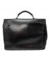 PRADA (プラダ) オールレザー ドクターズバッグ ブラック：22000円