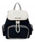 MICHAEL KORS（マイケルコース）の古着「ABBEY MD CARGO BACKPACK」｜ホワイト×ブラック