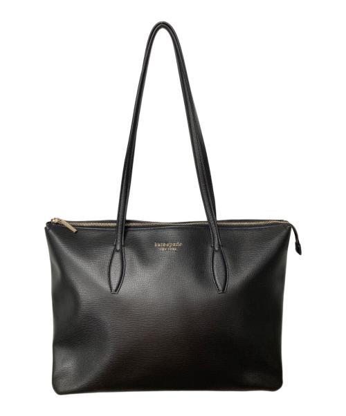 Kate Spade（ケイトスペード）Kate Spade (ケイトスペード) オール デイ ラージ ジップ トップ トート ブラックの古着・服飾アイテム
