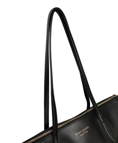 Kate Spade（ケイトスペード）Kate Spade (ケイトスペード) オール デイ ラージ ジップ トップ トート ブラックの古着・服飾アイテム