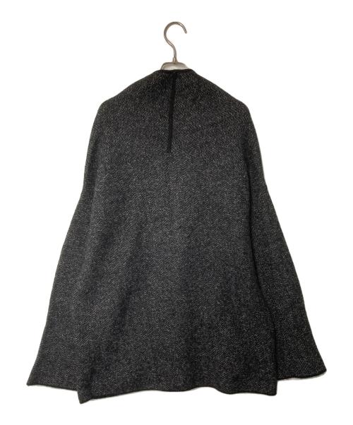MACPHEE（マカフィー）MACPHEE (マカフィー) ボイルジャカード ショールカラーカーディガン ブラック サイズ:Sの古着・服飾アイテム
