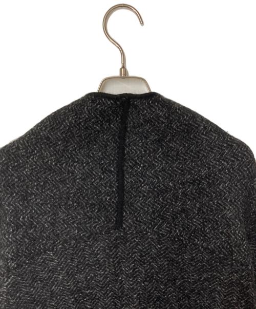 MACPHEE（マカフィー）MACPHEE (マカフィー) ボイルジャカード ショールカラーカーディガン ブラック サイズ:Sの古着・服飾アイテム