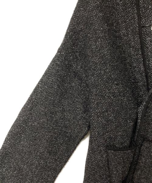 MACPHEE（マカフィー）MACPHEE (マカフィー) ボイルジャカード ショールカラーカーディガン ブラック サイズ:Sの古着・服飾アイテム