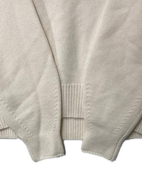 23区（ニジュウサンク）23区 (ニジュウサンク) ウールカシミヤニット ホワイト サイズ:38(9)の古着・服飾アイテム