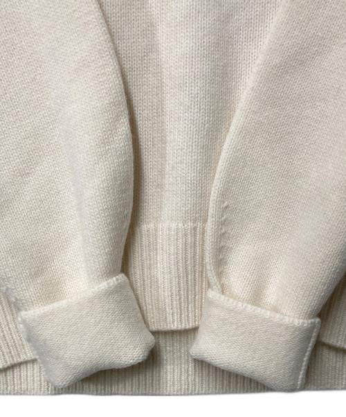 23区（ニジュウサンク）23区 (ニジュウサンク) ウールカシミヤニット ホワイト サイズ:38(9)の古着・服飾アイテム