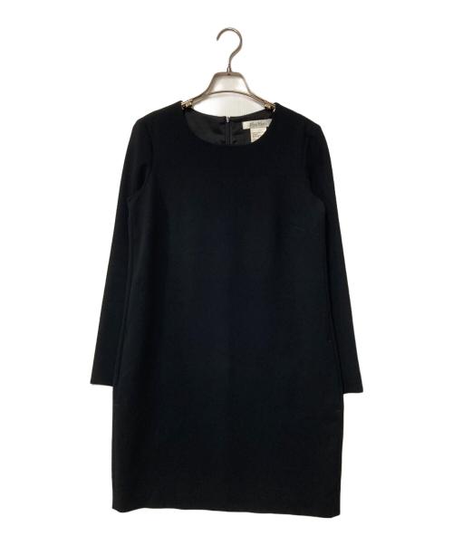 MaxMara（マックスマーラ）MaxMara (マックスマーラ) 長袖ワンピース ブラック サイズ:38の古着・服飾アイテム