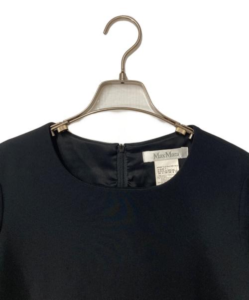 MaxMara（マックスマーラ）MaxMara (マックスマーラ) 長袖ワンピース ブラック サイズ:38の古着・服飾アイテム