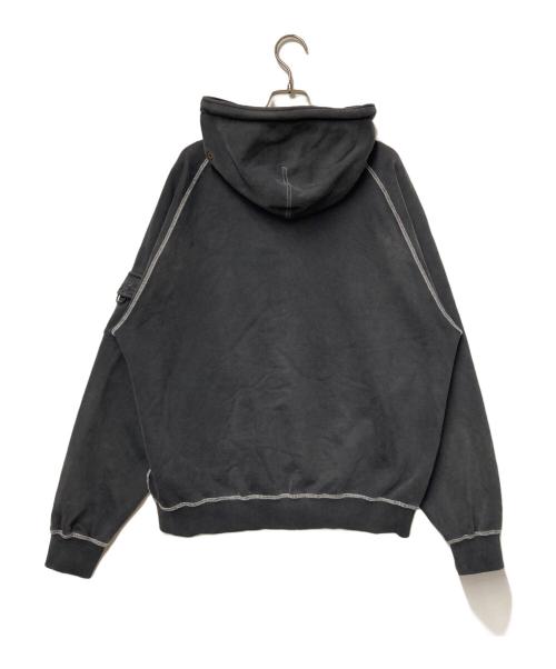 X-LARGE（エクストララージ）X-LARGE (エクストララージ) BLEACHED HOODED SWEATSHIRT ブラック サイズ:Lの古着・服飾アイテム