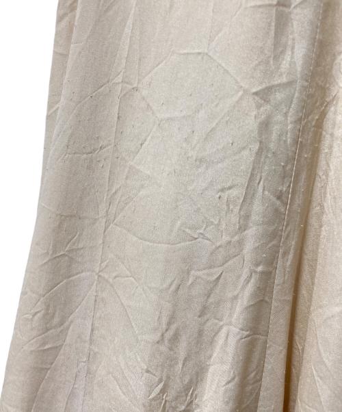 CHAOS（カオス）Chaos (カオス) ドルフ サテン ラップスカート イエロー サイズ:Freeの古着・服飾アイテム