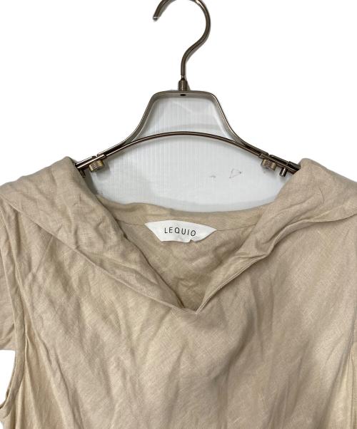 LEQUIO（レキオ）LEQUIO (レキオ) ノースリーブリネンワンピース ベージュ サイズ:Freeの古着・服飾アイテム