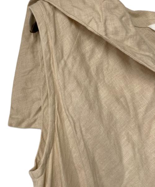 LEQUIO（レキオ）LEQUIO (レキオ) ノースリーブリネンワンピース ベージュ サイズ:Freeの古着・服飾アイテム
