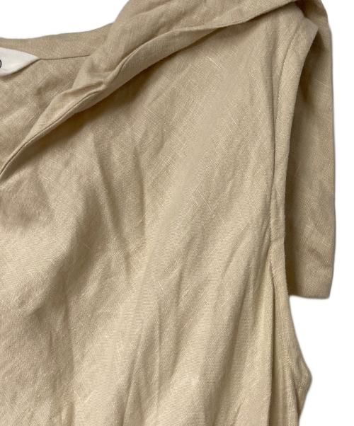 LEQUIO（レキオ）LEQUIO (レキオ) ノースリーブリネンワンピース ベージュ サイズ:Freeの古着・服飾アイテム