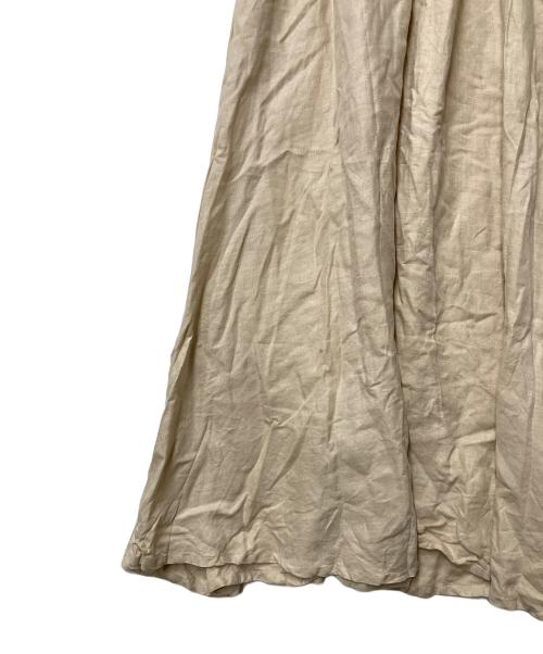 LEQUIO（レキオ）LEQUIO (レキオ) ノースリーブリネンワンピース ベージュ サイズ:Freeの古着・服飾アイテム