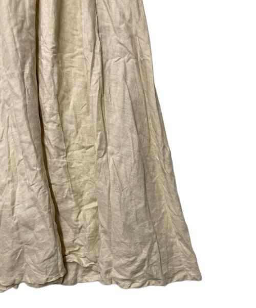 LEQUIO（レキオ）LEQUIO (レキオ) ノースリーブリネンワンピース ベージュ サイズ:Freeの古着・服飾アイテム