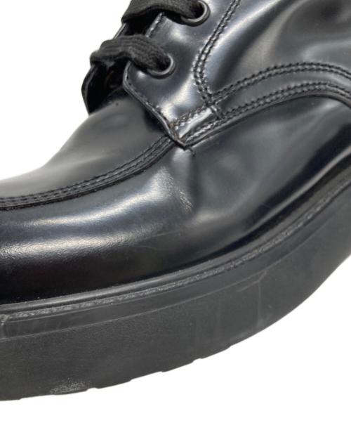 PRADA（プラダ）PRADA (プラダ) 三角プレートサイドジップブーツ ブラック サイズ:37 1/2の古着・服飾アイテム