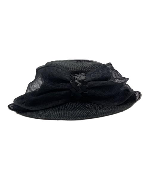 JUNYA WATANABE COMME des GARCONS（(ジュンヤワタナベ コムデギャルソン）JUNYA WATANABE COMME des GARCONS ((ジュンヤワタナベ コムデギャルソン) ケンマ草×シナマイハット ブラックの古着・服飾アイテム
