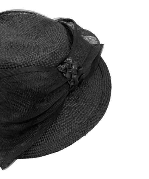 JUNYA WATANABE COMME des GARCONS（(ジュンヤワタナベ コムデギャルソン）JUNYA WATANABE COMME des GARCONS ((ジュンヤワタナベ コムデギャルソン) ケンマ草×シナマイハット ブラックの古着・服飾アイテム