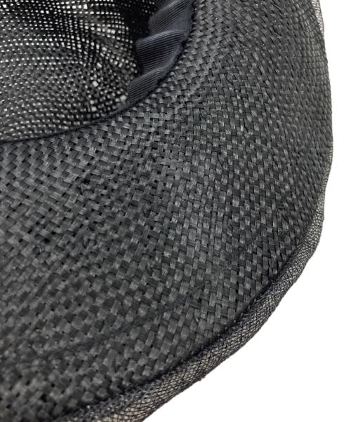 JUNYA WATANABE COMME des GARCONS（(ジュンヤワタナベ コムデギャルソン）JUNYA WATANABE COMME des GARCONS ((ジュンヤワタナベ コムデギャルソン) ケンマ草×シナマイハット ブラックの古着・服飾アイテム