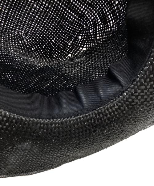 JUNYA WATANABE COMME des GARCONS（(ジュンヤワタナベ コムデギャルソン）JUNYA WATANABE COMME des GARCONS ((ジュンヤワタナベ コムデギャルソン) ケンマ草×シナマイハット ブラックの古着・服飾アイテム