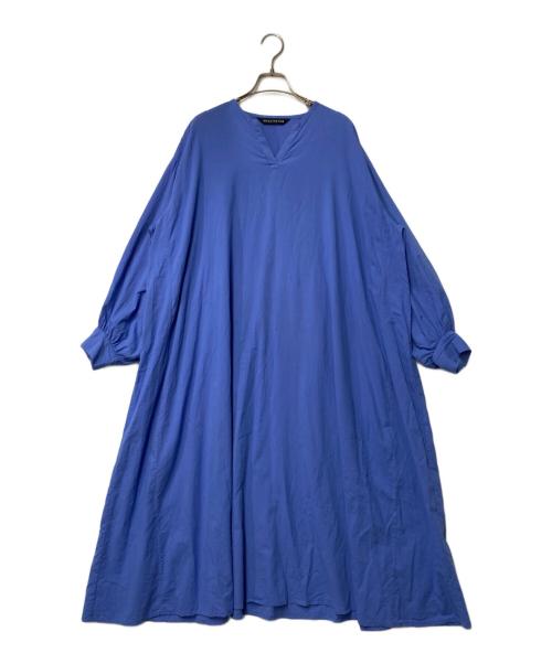 mizuiro-ind（ミズイロインド）mizuiro-ind (ミズイロインド) コットンワンピース ブルー サイズ:Freeの古着・服飾アイテム
