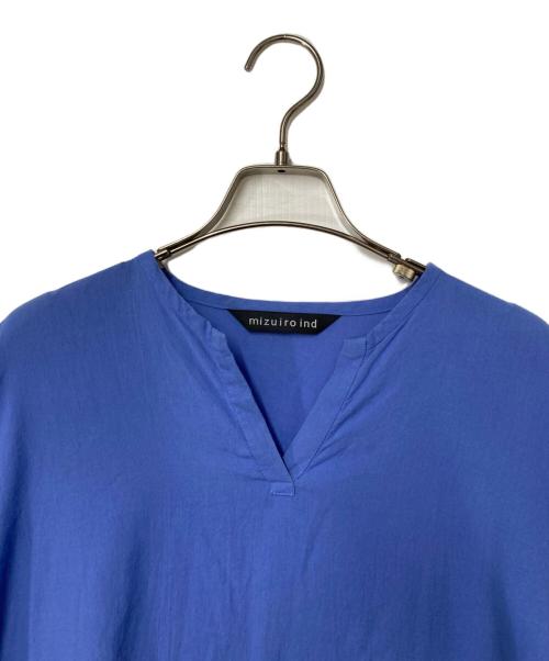 mizuiro-ind（ミズイロインド）mizuiro-ind (ミズイロインド) コットンワンピース ブルー サイズ:Freeの古着・服飾アイテム