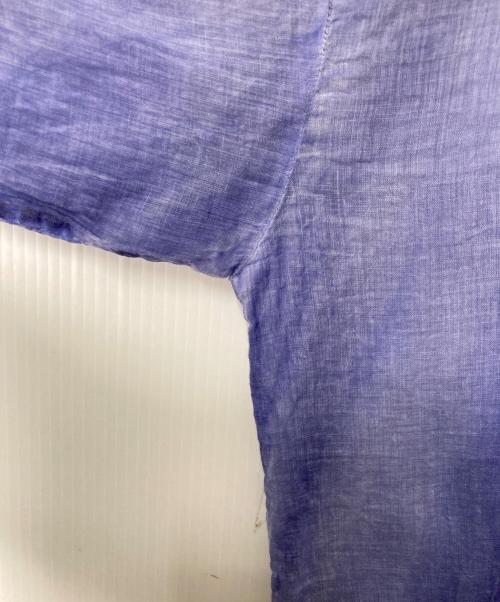 mizuiro-ind（ミズイロインド）mizuiro-ind (ミズイロインド) 染め加工シャツワンピース パープル サイズ:Freeの古着・服飾アイテム