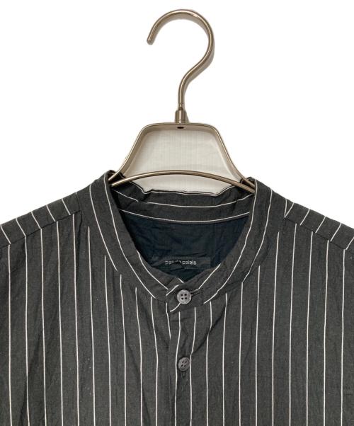 pas de calais（パドカレ）pas de calais (パドカレ) コットンリネンシャツワンピース ブラック サイズ:36の古着・服飾アイテム