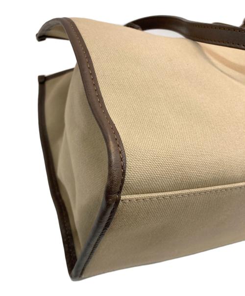 GIANNI CHIARINI（ジャンニ キアリーニ）GIANNI CHIARINI (ジャンニ キアリーニ) キャンバストートバッグ ベージュの古着・服飾アイテム