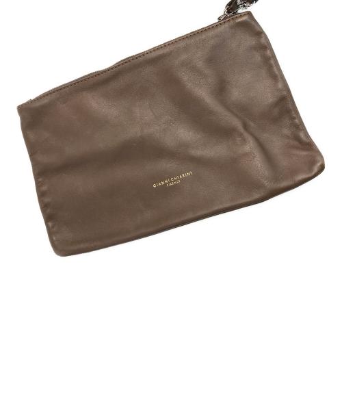 GIANNI CHIARINI（ジャンニ キアリーニ）GIANNI CHIARINI (ジャンニ キアリーニ) キャンバストートバッグ ベージュの古着・服飾アイテム