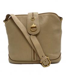 CELINE（セリーヌ）の古着「ホースビット ショルダーバッグ」｜ベージュ
