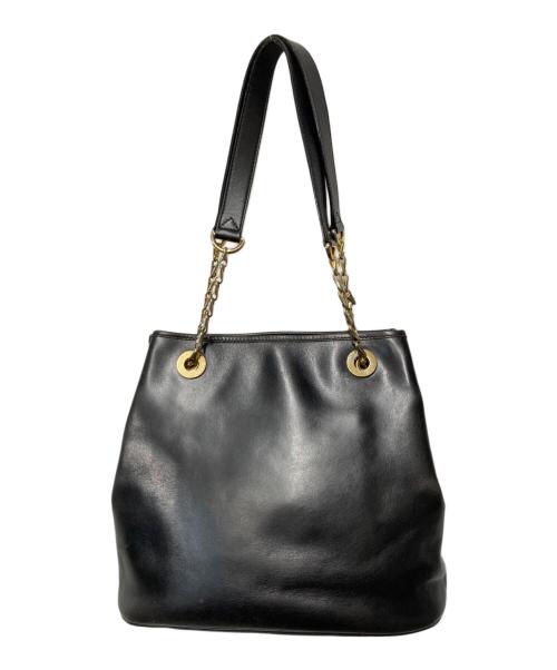 CELINE（セリーヌ）CELINE (セリーヌ) チェーンショルダーバッグ ブラックの古着・服飾アイテム