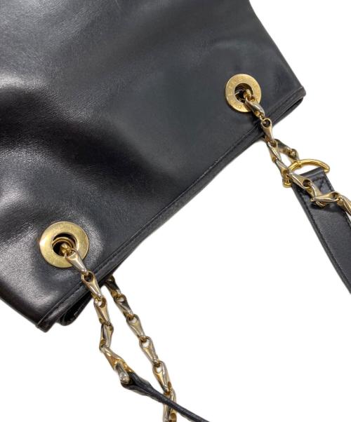CELINE（セリーヌ）CELINE (セリーヌ) チェーンショルダーバッグ ブラックの古着・服飾アイテム