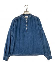 GANNI（ガニー）の古着「デニムブラウス」｜インディゴ