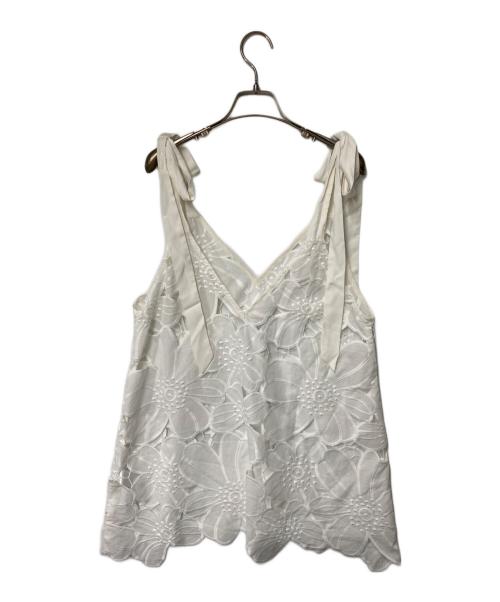 Venit（ヴェニット）venit (ヴェニット) レースキャミソール ホワイト サイズ:38の古着・服飾アイテム