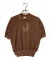 IENA LA BOUCLE（イエナ ラ ブークル）の古着「Linen ワッフルニットポロシャツ」｜ブラウン
