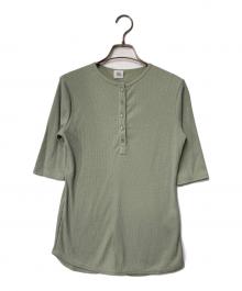 IENA LA BOUCLE（イエナ ラ ブークル）の古着「メランジヘンリーネックカットソー」｜グリーン