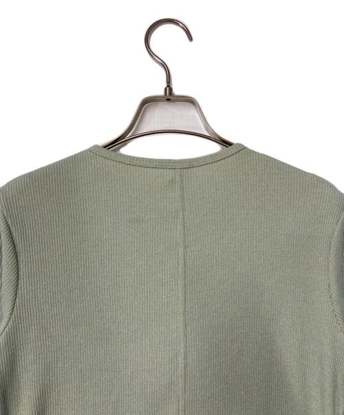 IENA LA BOUCLE（イエナ ラ ブークル）IENA LA BOUCLE (イエナ ラ ブークル) メランジヘンリーネックカットソー グリーン サイズ:Freeの古着・服飾アイテム