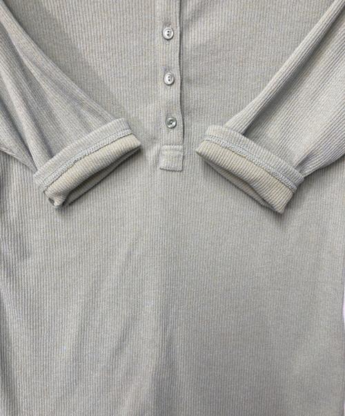 IENA LA BOUCLE（イエナ ラ ブークル）IENA LA BOUCLE (イエナ ラ ブークル) メランジヘンリーネックカットソー グリーン サイズ:Freeの古着・服飾アイテム