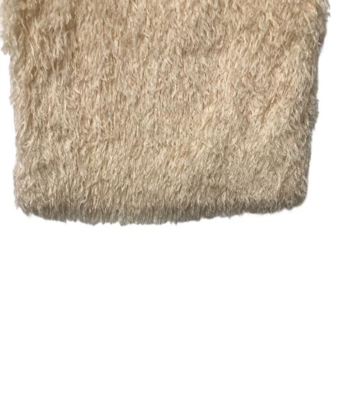 IENA LA BOUCLE（イエナ ラ ブークル）IENA LA BOUCLE (イエナ ラ ブークル) フェザーヤーンベスト ホワイト サイズ:Freeの古着・服飾アイテム