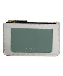 MARNI（マルニ）の古着「フラグメントケース」｜ホワイト×グリーン